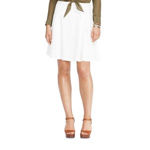 Ralph Lauren A-Line White Eyelet Skirt